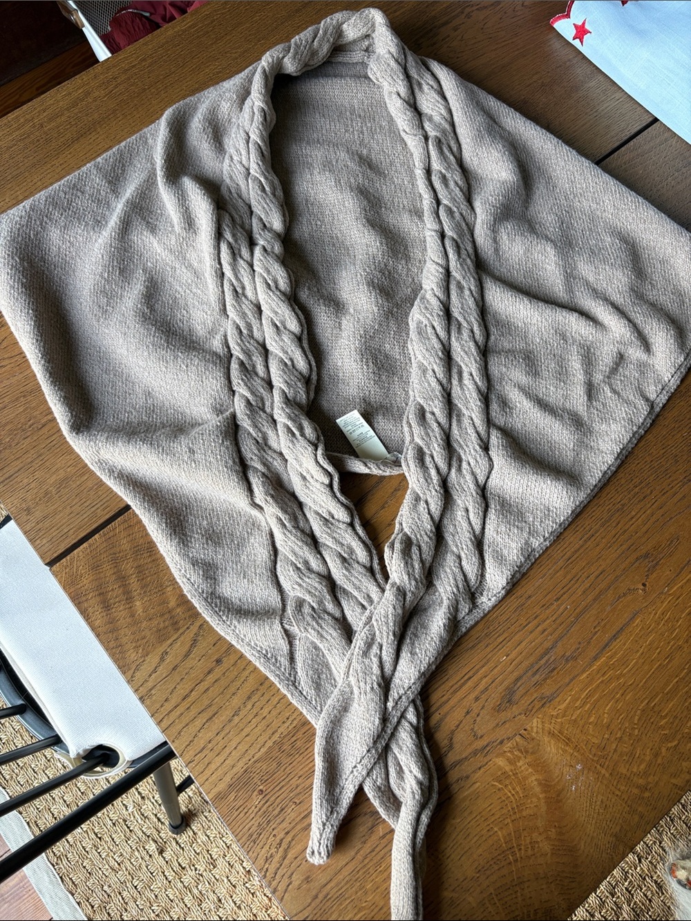 Free People Coastline Cable Knit Scarf